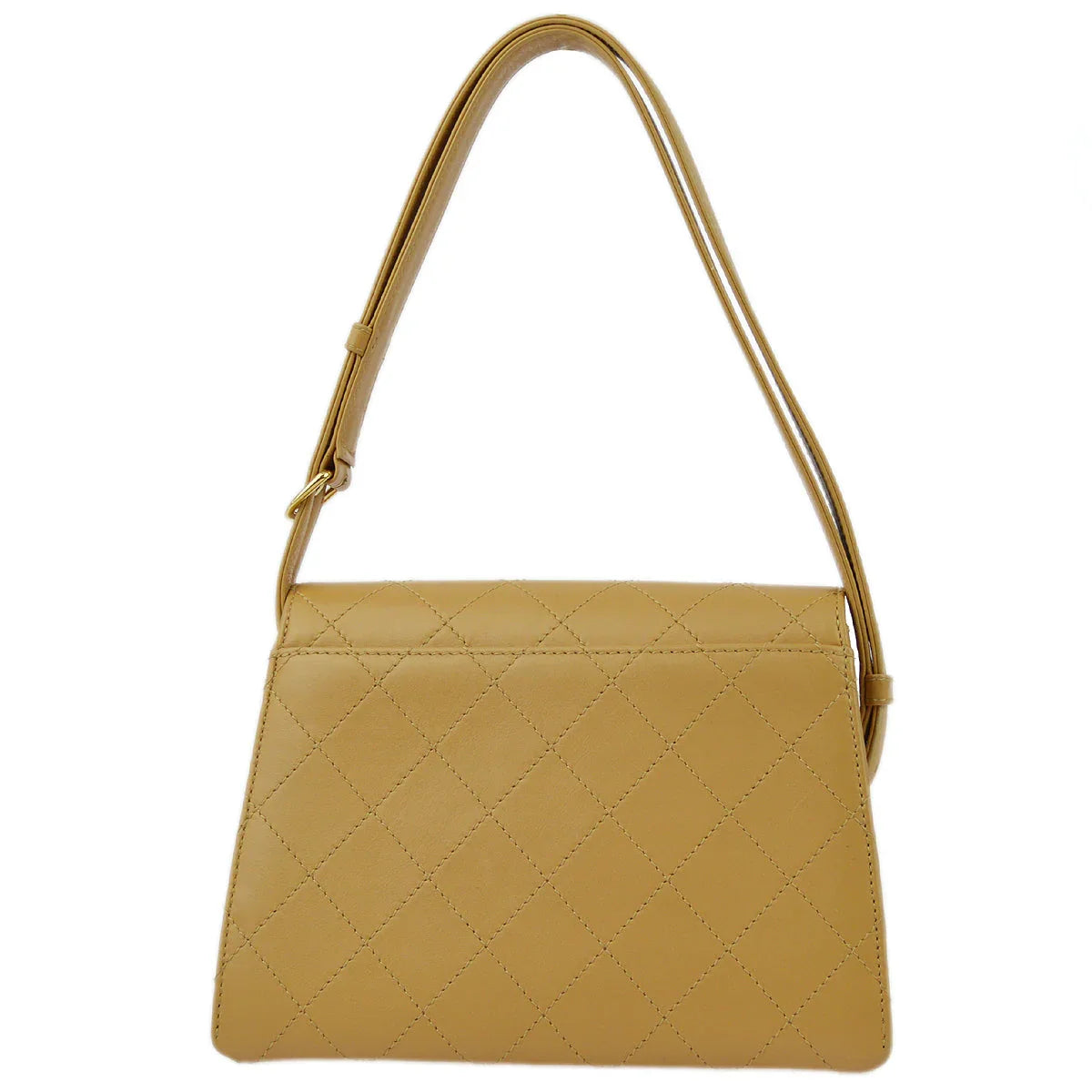 Chanel 1997-1999 Lambskin Mademoiselle Lock Shoulder Bag