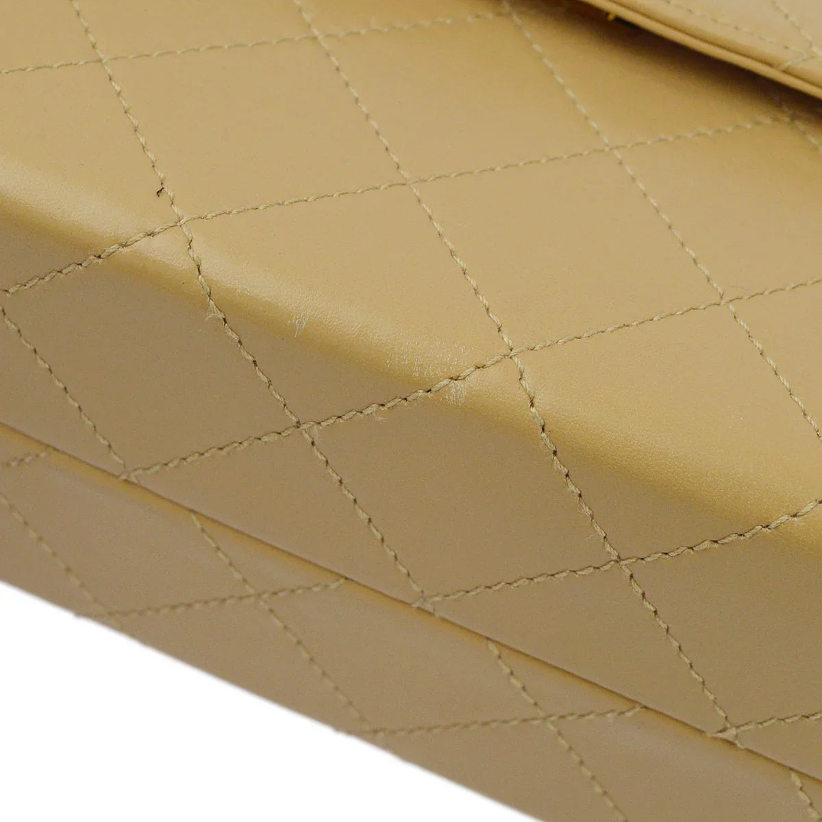 Chanel 1997-1999 Lambskin Mademoiselle Lock Shoulder Bag