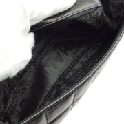 Chanel Black Lambskin Camellia Choco Bar Shoulder Bag