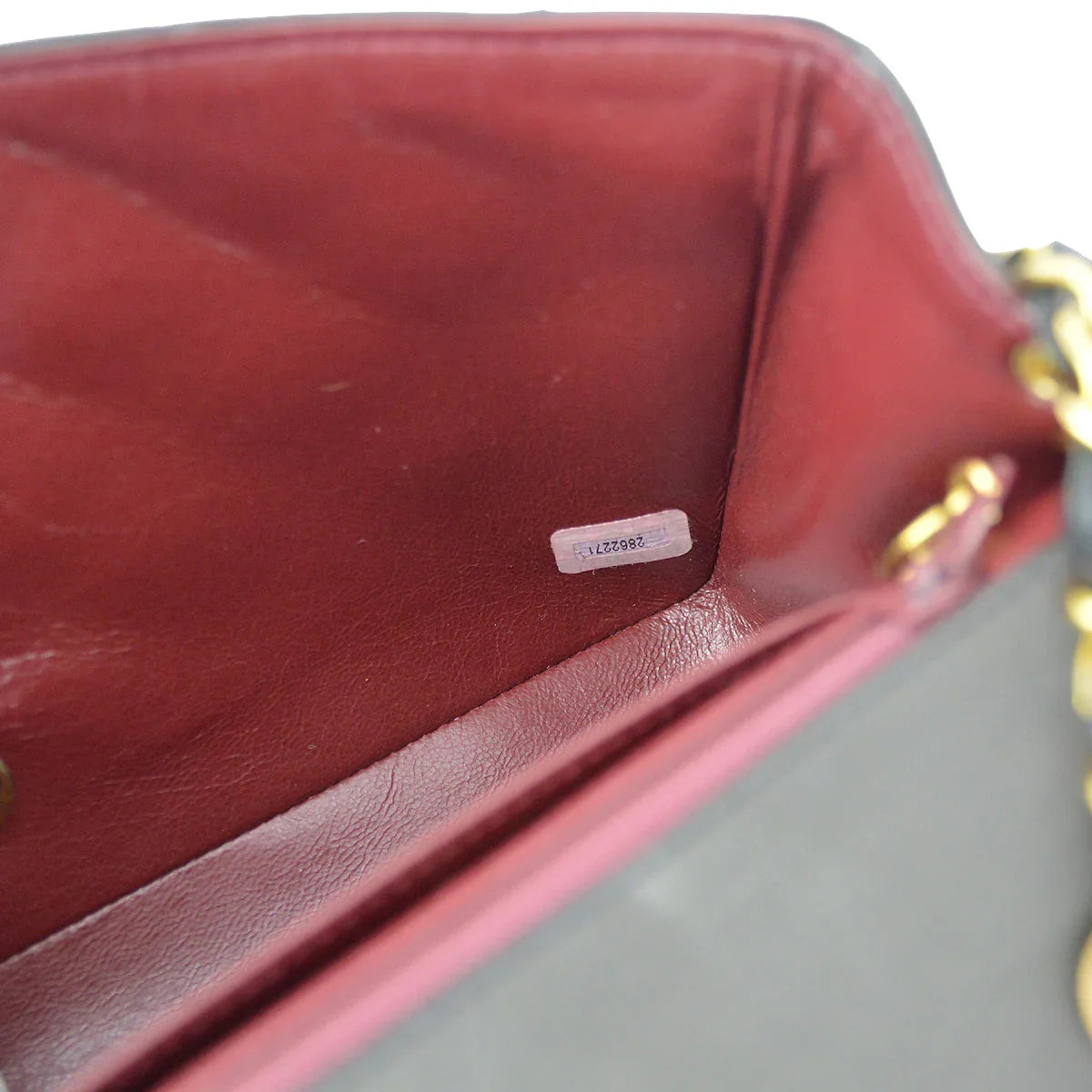 Chanel 1991-1994 Black Lambskin Medium Diana Shoulder Bag