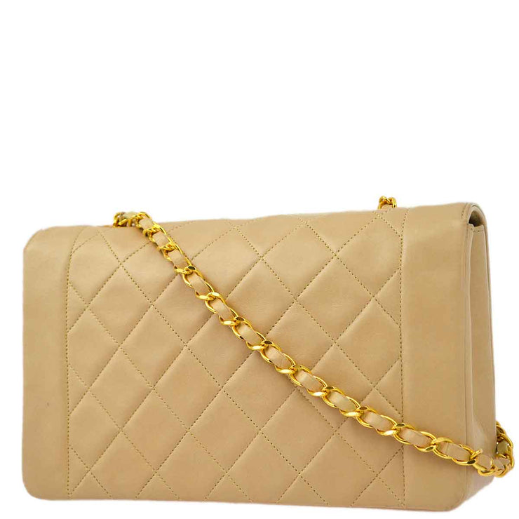 Chanel 1991-1994 Lambskin Medium Border Flap Bag