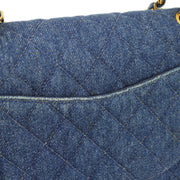 Chanel 1997-1999 Denim Medium Classic Double Flap Bag