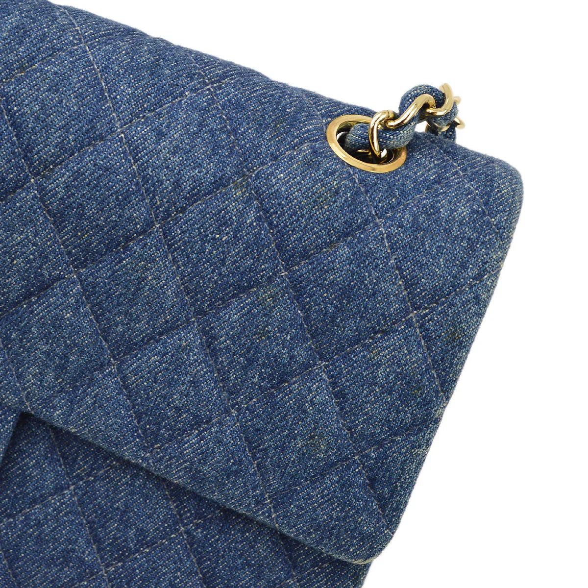 Chanel 1997-1999 Denim Medium Classic Double Flap Bag