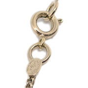 Chanel CC Chain Pendant Necklace Rhinestone Gold 04A