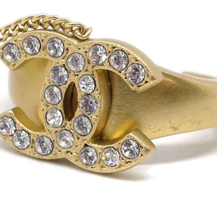 Chanel Bangle Chain Ring Rhinestone #51 #11 01C
