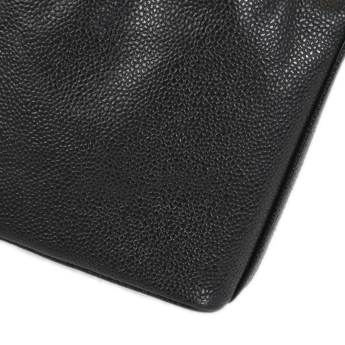 Chanel Black Caviar Bucket Shoulder Bag