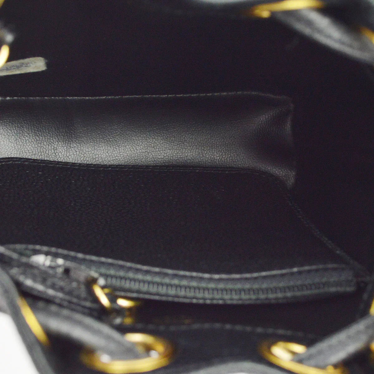 Chanel Black Caviar Bucket Shoulder Bag