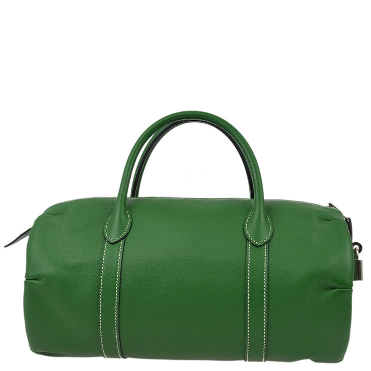 Hermes Green Swift Polochon 30 Handbag