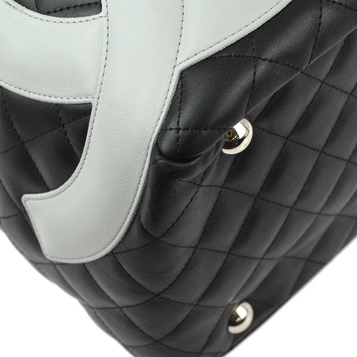 Chanel 2004-2005 Black Calfskin Cambon Ligne Handbag