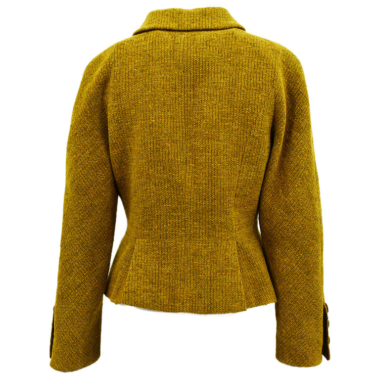 Christian Dior Single Breasted Jacket Yellow #9