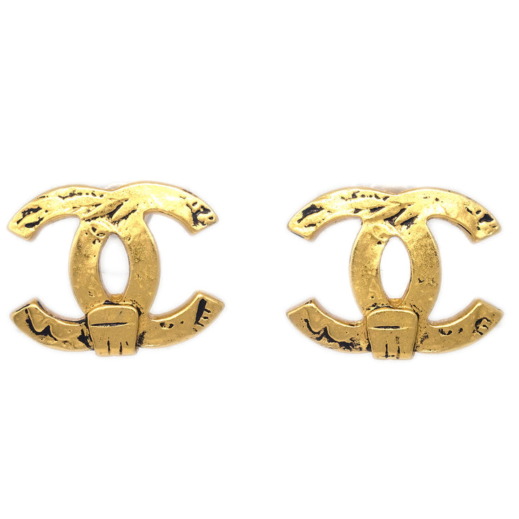 Chanel Piercing Earrings Gold 03P