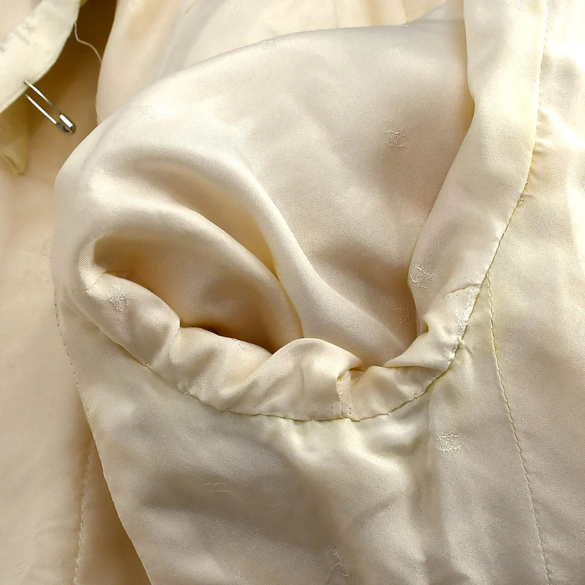 Chanel Setup Suit Jacket Skirt Ivory 94P #38