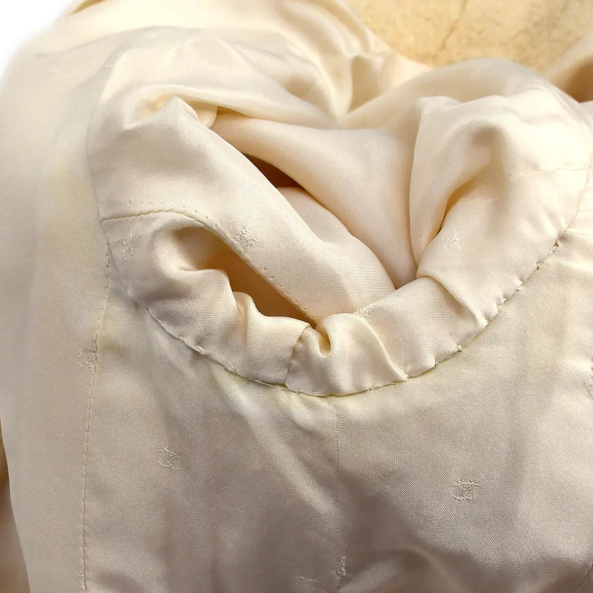 Chanel Setup Suit Jacket Skirt Ivory 94P #38