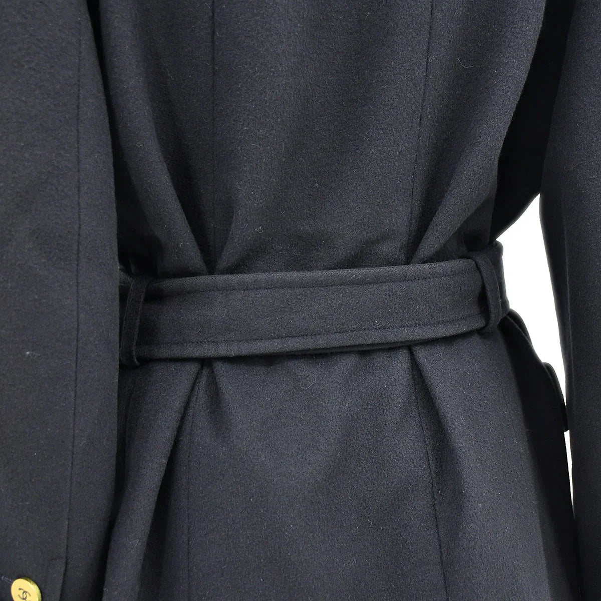 Chanel Belted Jacket Navy 94A #42