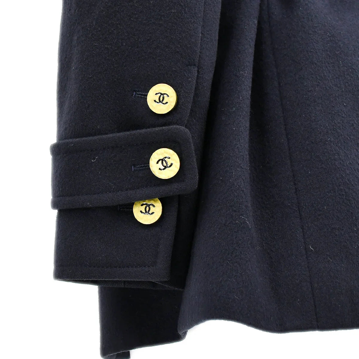 Chanel Belted Jacket Navy 94A #42