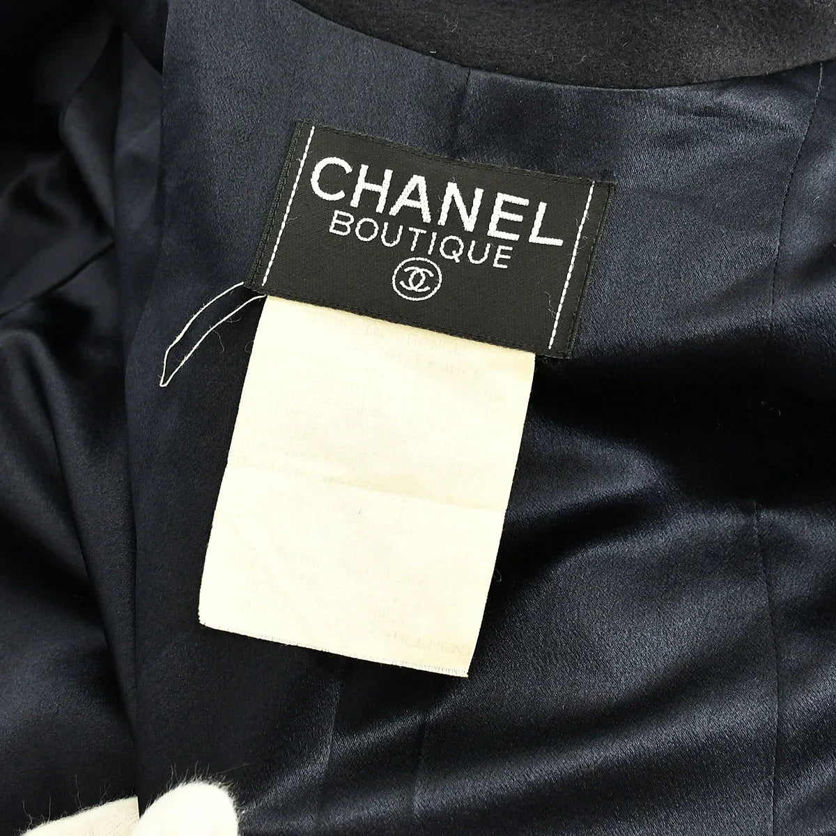 Chanel Belted Jacket Navy 94A #42