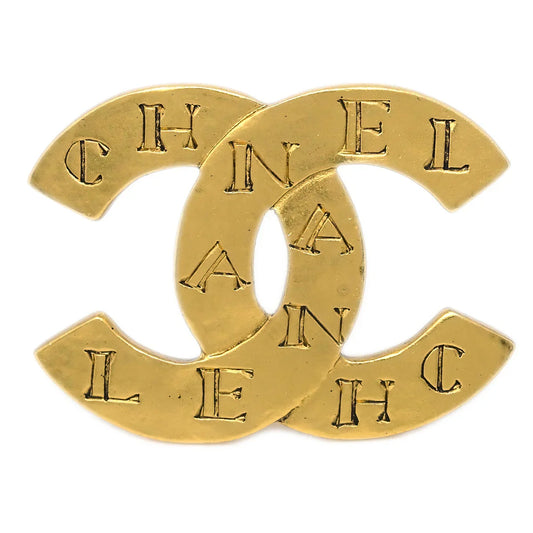 Chanel CC Brooch Pin Gold 99A