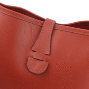 Hermes 2006 Red Epsom Evelyne 2 PM Shoulder Bag