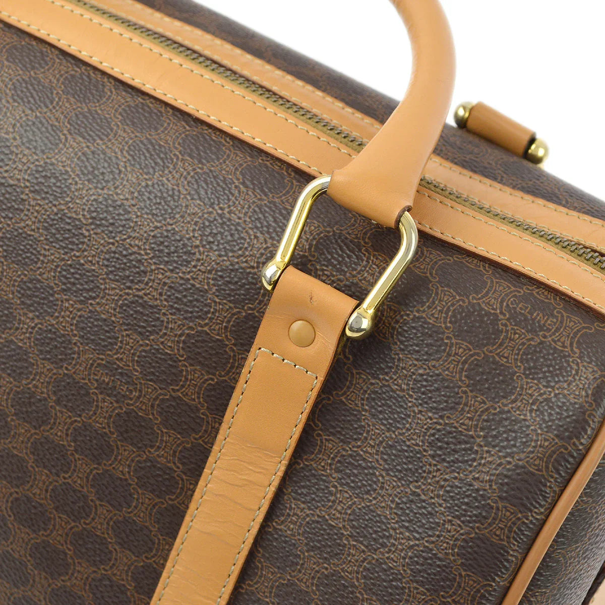 Celine Brown Macadam Handbag