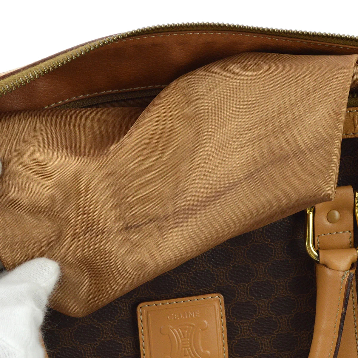 Celine Brown Macadam Handbag