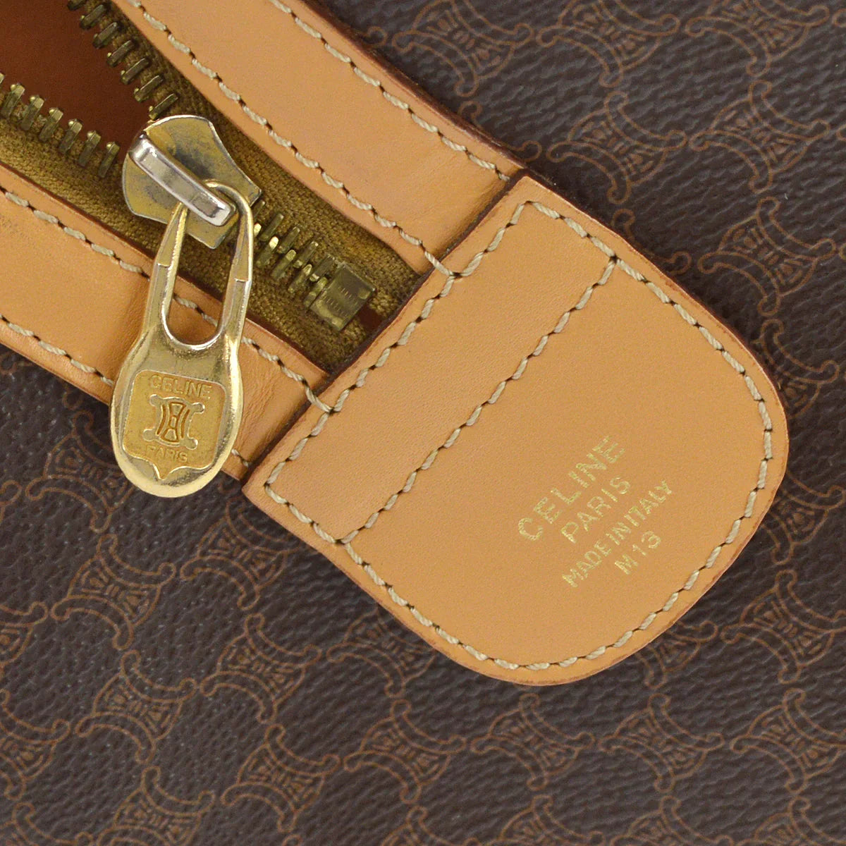 Celine Brown Macadam Handbag