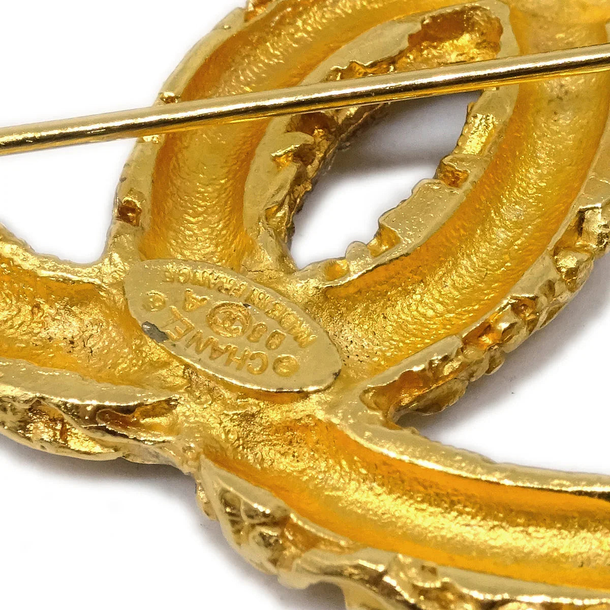 Chanel Fringe Brooch Pin Gold 93A