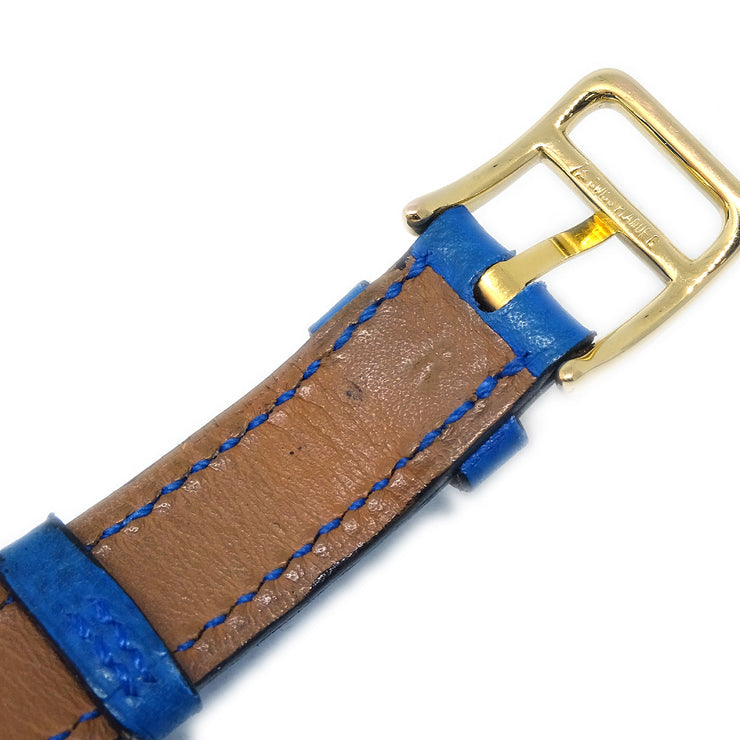 Hermes 1995 Kelly Watch Blue Courchevel
