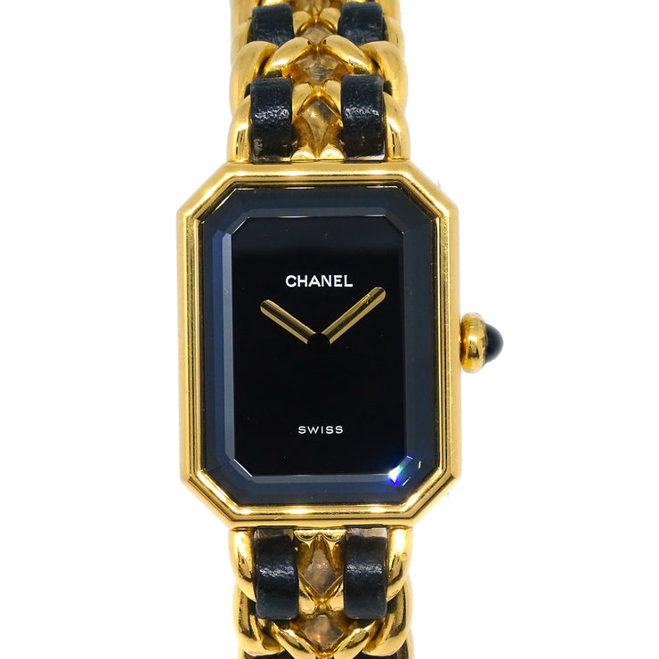 Chanel Premiere Watch Gold Black #M