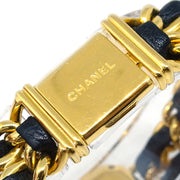 Chanel Premiere Watch Gold Black #S