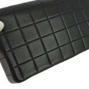 Chanel Black Lambskin Choco Bar East West Shoulder Bag
