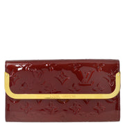 Louis Vuitton 2012 Red Vernis Portefeuille Rossmore Purse Wallet M91592