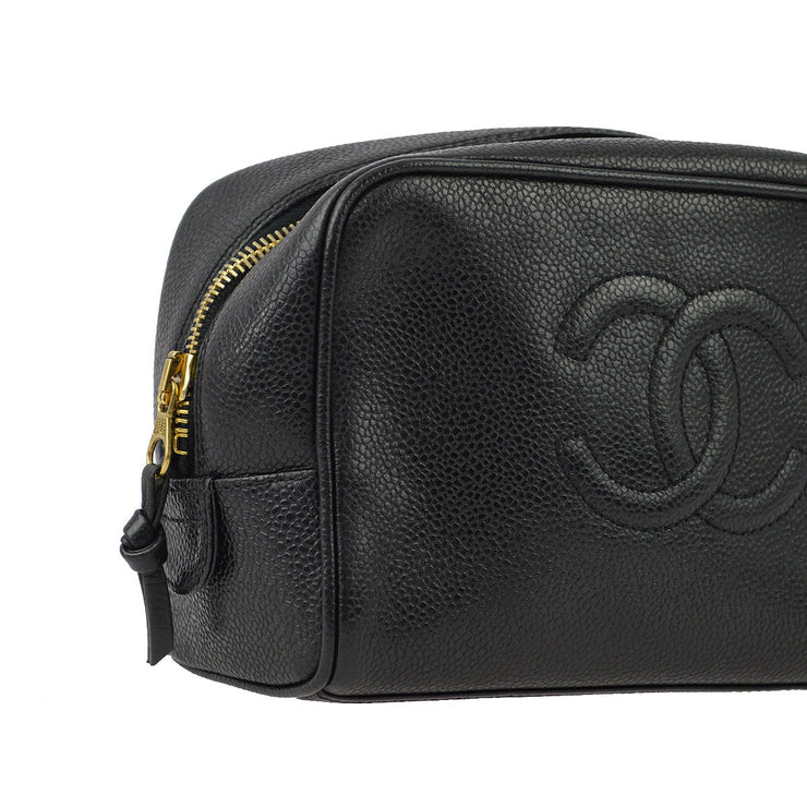 Chanel 1996-1997 Caviar Timeless Cosmetic Pouch