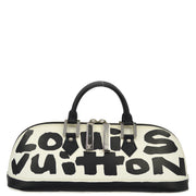 Louis Vuitton 2001 Black Graffiti Alma Horizontal Handbag M92175