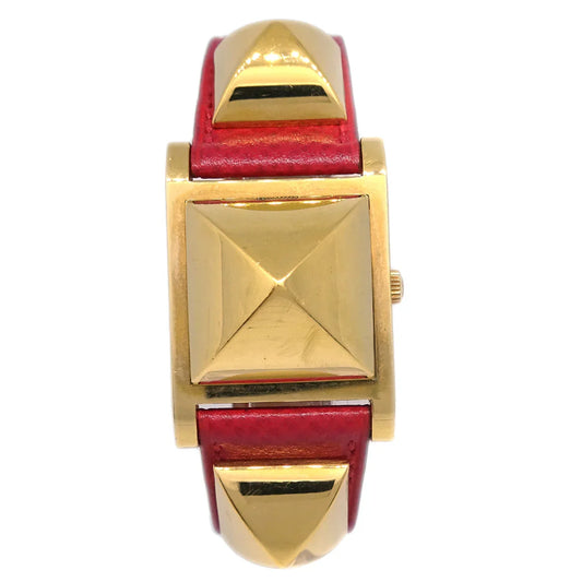 Hermes 1994 Medor Watch Red Courchevel