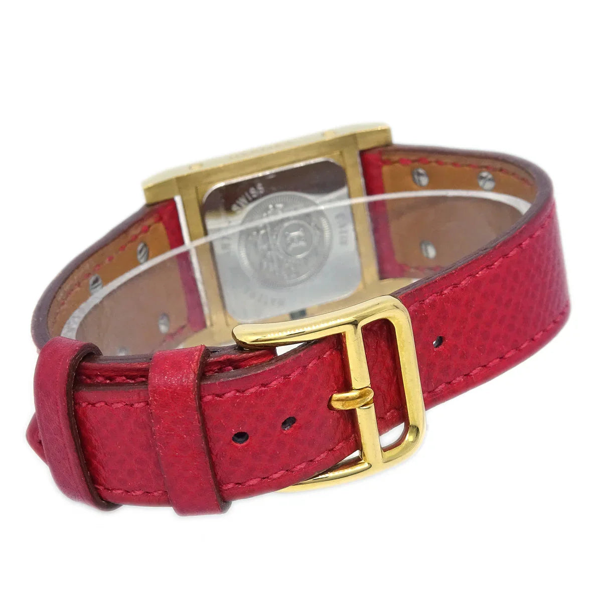 Hermes 1994 Medor Watch Red Courchevel