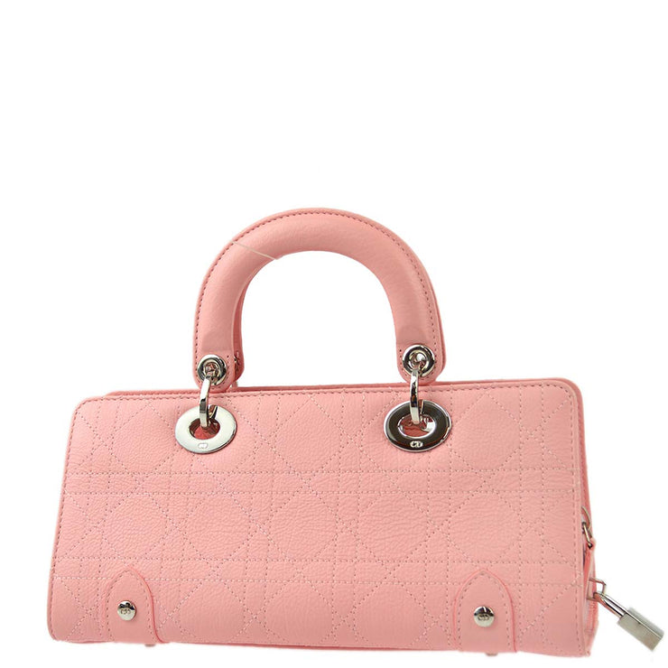 Christian Dior 2004 Pink Lady Dior Cannage Handbag