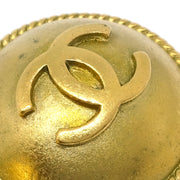 Chanel Gold Button Earrings Clip-On 94A