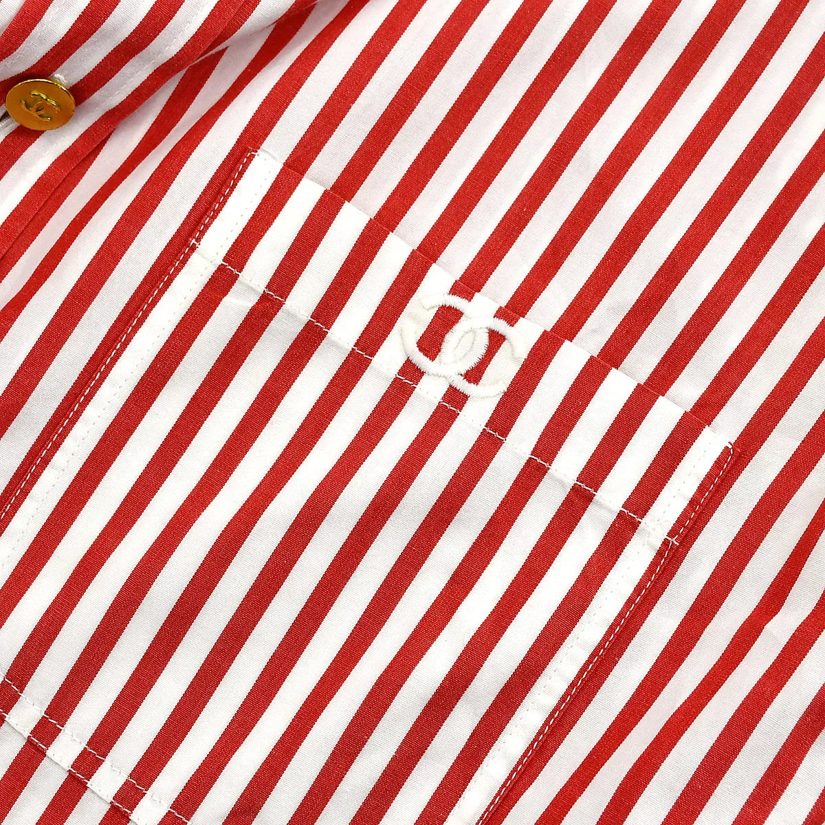 Chanel Shirt Blouse Red