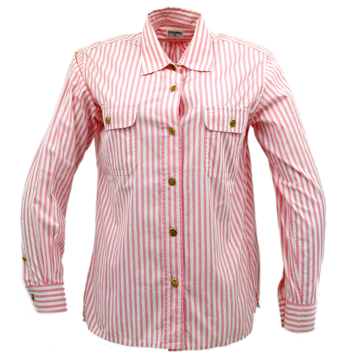 Chanel Blouse Shirt Pink