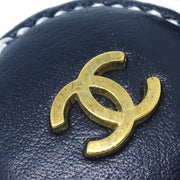 Chanel Black Button Earrings Clip-On 94P