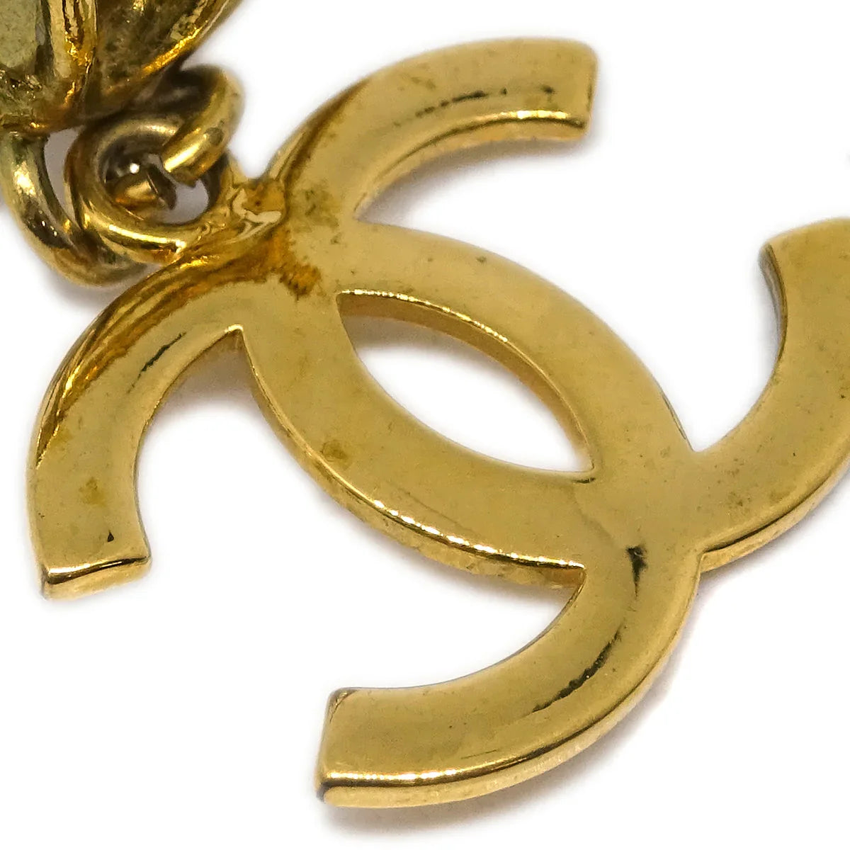 Chanel Gold Dangle Earrings Clip-On 29