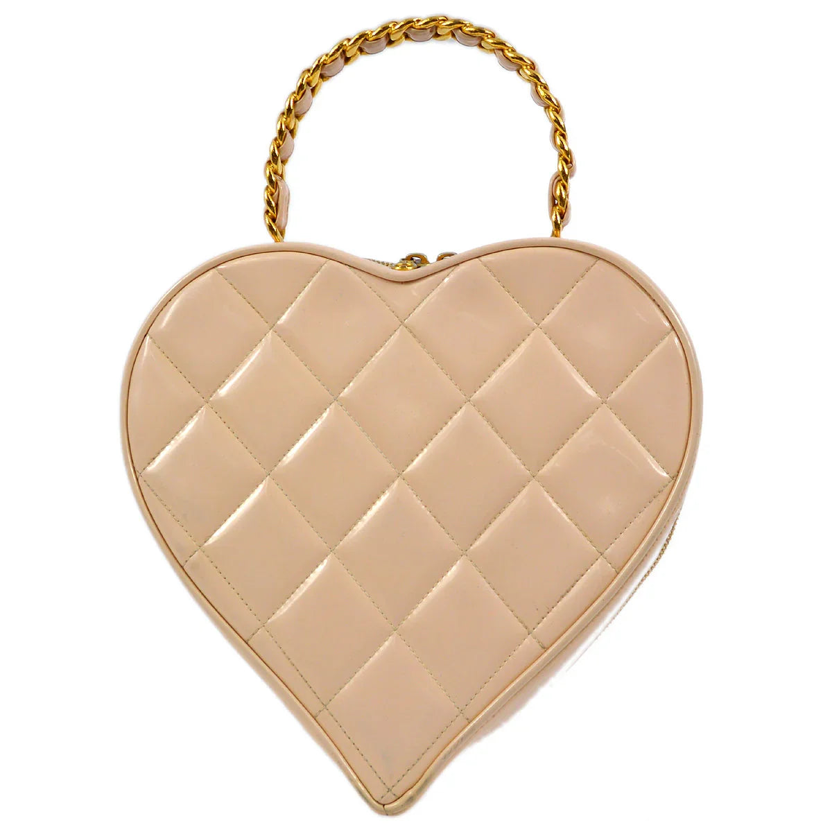 Chanel 1994-1996 Light Pink Heart Vanity Handbag
