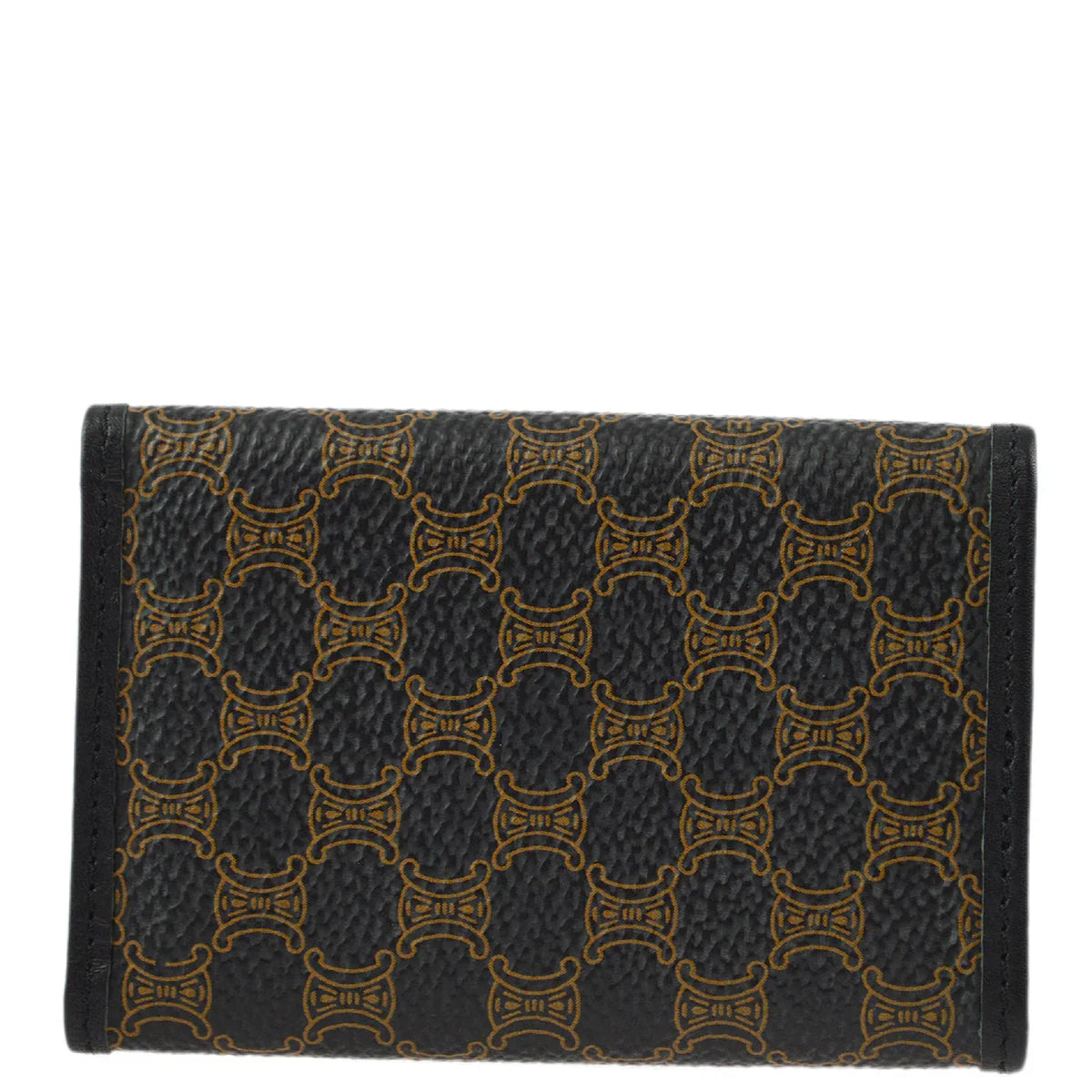 Celine Black Macadam Key Case Small Good