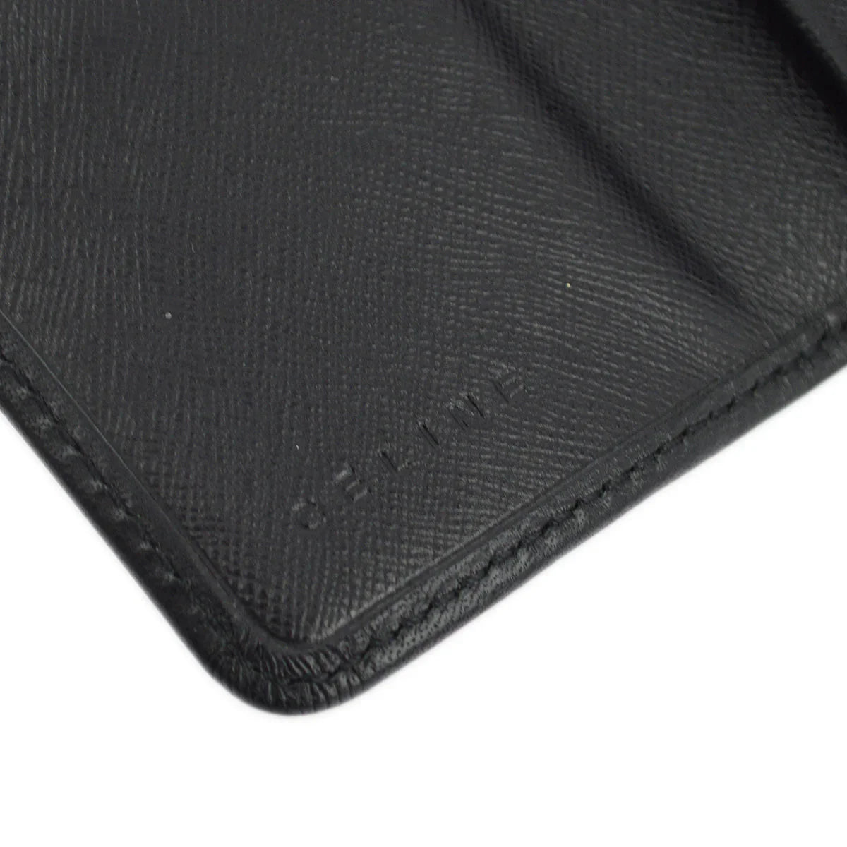 Celine Black Macadam Key Case Small Good