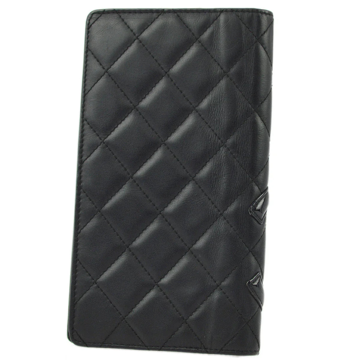 Chanel Black Calfskin Cambon Ligne Long Wallet