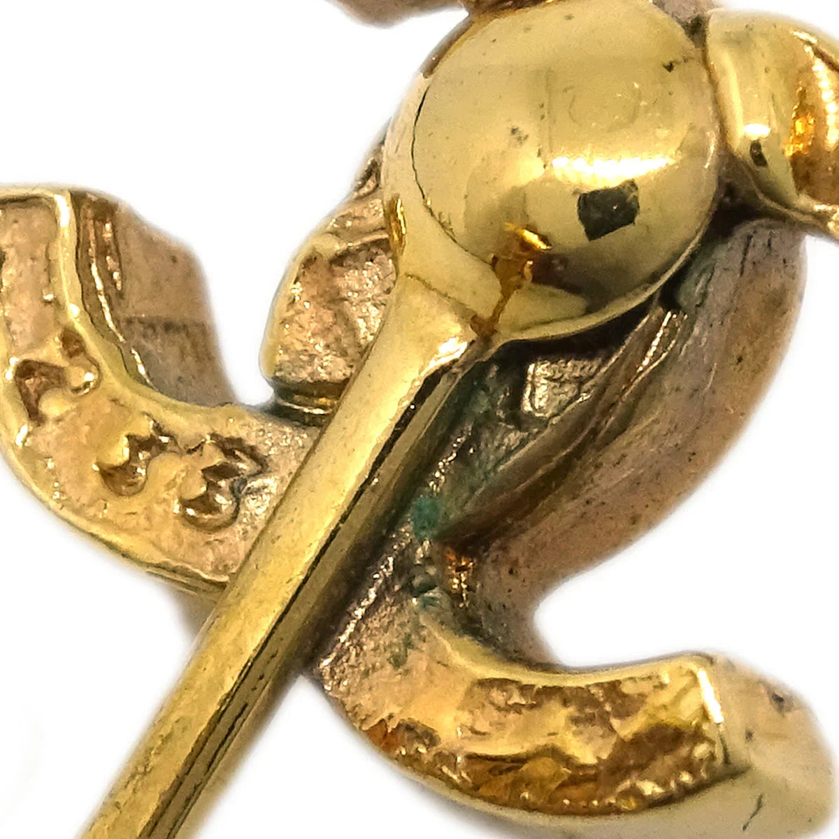 Chanel CC Earrings Clip-On Gold 233