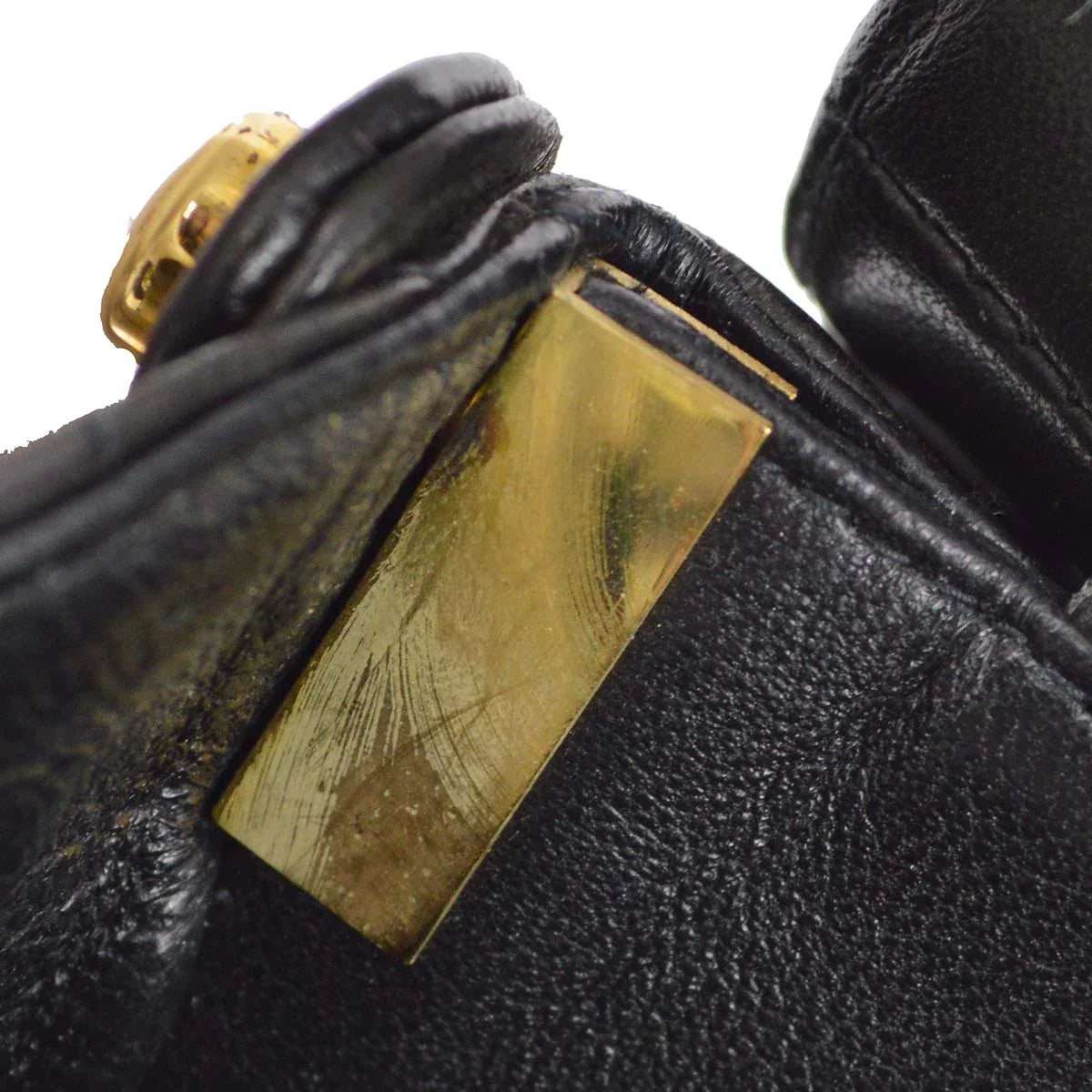 Chanel 1996-1997 Black Lambskin Double Sided Classic Flap Handbag
