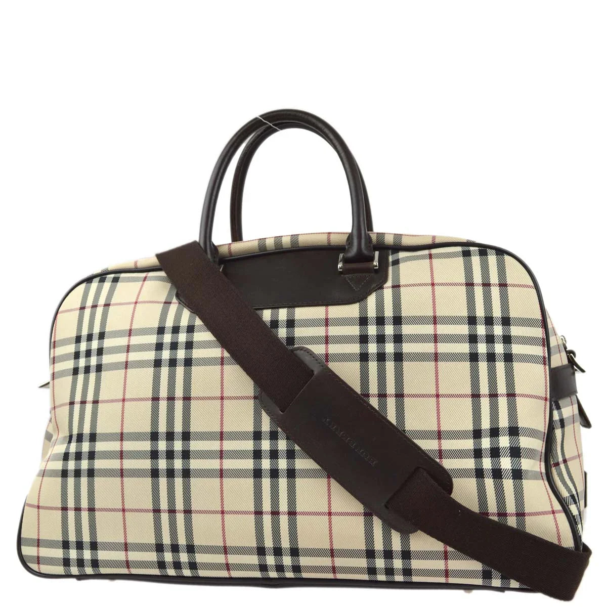Burberry Check 2way Duffle Shoulder Handbag