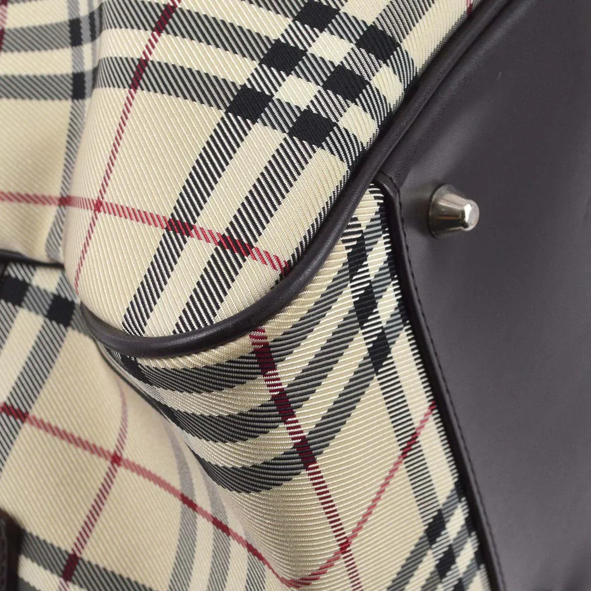 Burberry Check 2way Duffle Shoulder Handbag