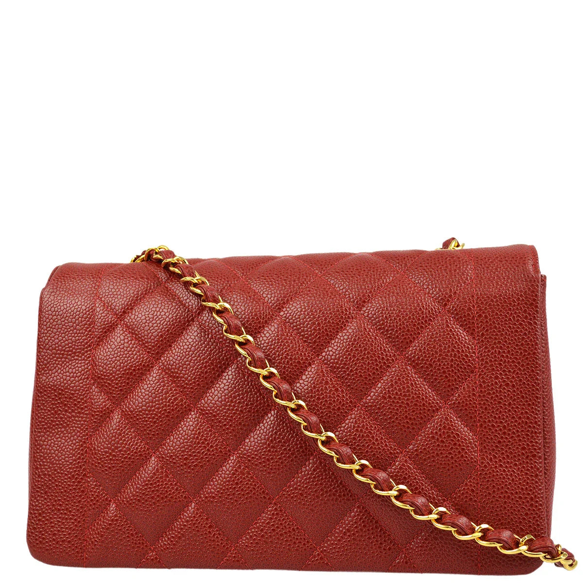 Chanel 1994-1996 Caviar Medium Diana Shoulder Bag